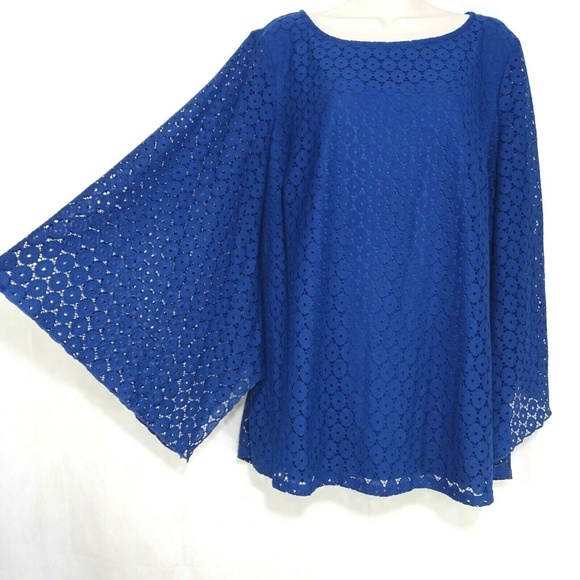 new directions Tops - New Directions Tunic Top Shirt Women Size 1X Blue